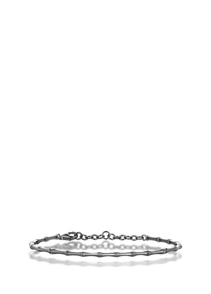 Bone Silver Bangle Kadın Gümüş Bileklik