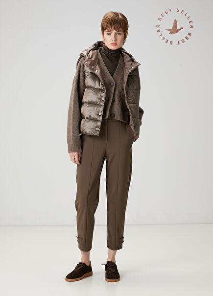 Dark Mink Scuba Jogger Pants