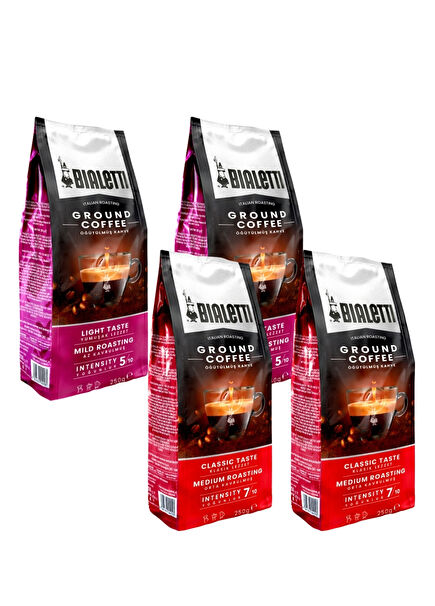 Delicato And Classico Ground Coffee 4 x 250 g