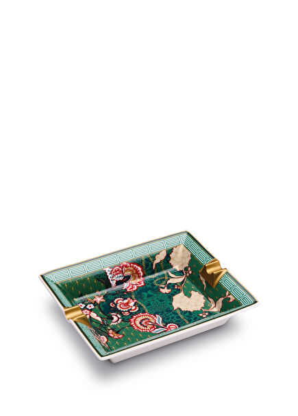 Living Colorful Patterned Porcelain Ashtray