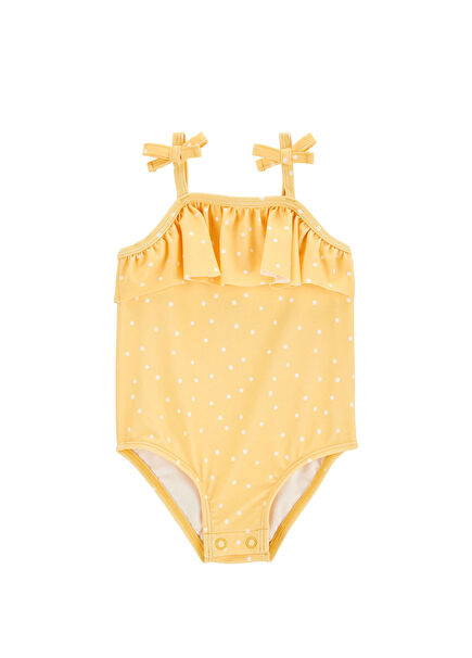 Desenli Kız Bebek Mayo