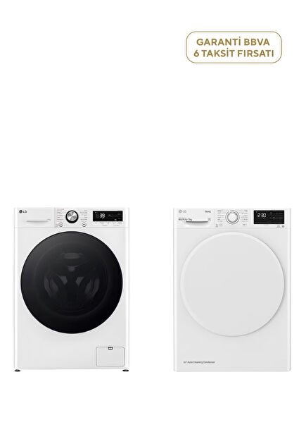 F4Y7EYWYW A Energy Class White Washing Machine 11 kg + RH90V3AV0N A Energy Class Dryer 9 kg