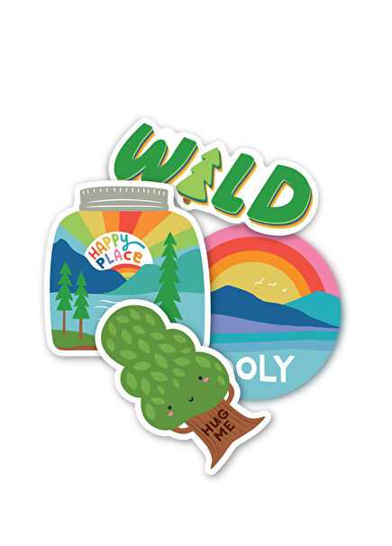 Wild Outdoors Stickiville Vinil Çıkartmalar