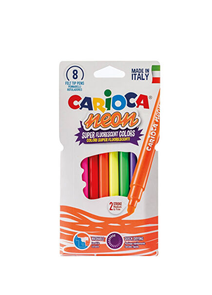 Neon Washable 8-Pack Felt Crayon