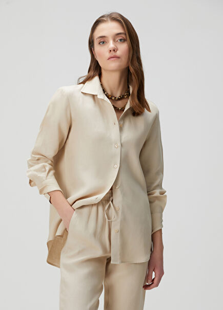 Stone Linen Shirt