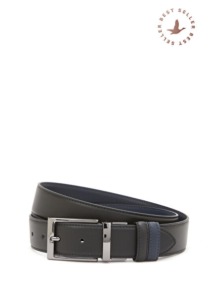 Siyah Lacivert Erkek Deri Kemer Siyah Lacivert Erkek Deri Kemer