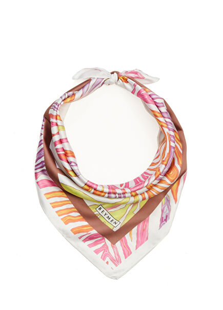 Çok Renkli Saten Fular