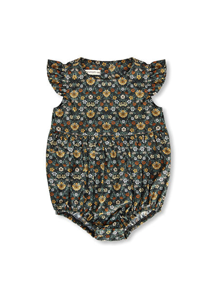 Noa Moonflower Liberty London Kumaş Kolsuz Kız Çocuk Tulum