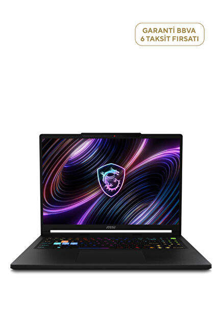 RAIDER 16 HX B2WI-021TR ULTRA 9 275HX 32GB RAM DDR5 1TB SSD RTX5080 16GB 16.0" QHD+ 240Hz Windows 11 Home Gaming Laptop