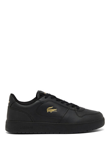 Court Ace Black Leather Men's Sneakers