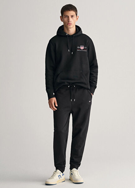 Black Regular Fit Men's Sweatpants