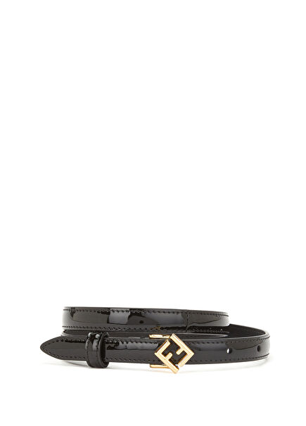 Siyah Kadın Deri Kemer