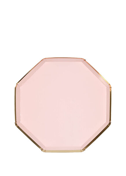 Toz Pembe Orta Boy 8 'li Kağıt Parti Tabağı