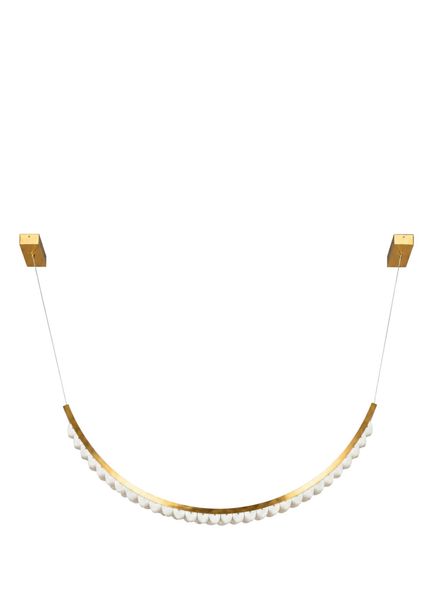 Hugger Tumbled Marble Rectangular Pendant Chandelier