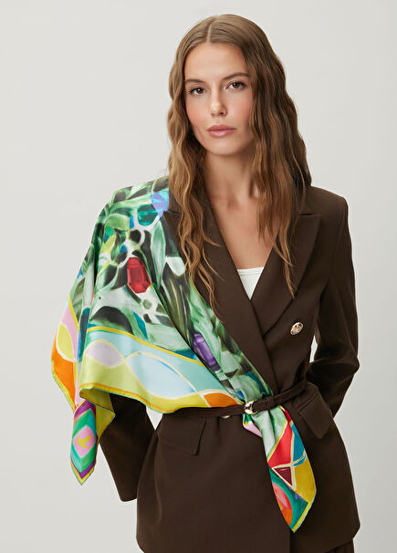 Art Collaboration Çağla Ulusoy Diamond İpek Eşarp