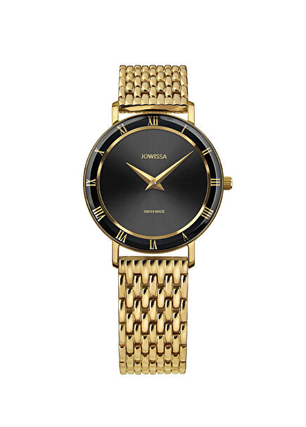 Rome Swiss Made Gold Steel Women's Watch
