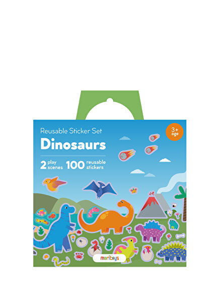 Reusable Dinosaurs Tak Çıkar Çıkartma Oyunu Sticker Seti