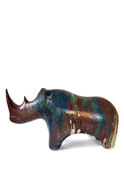 Large Rhinoceros 31 Ceramic Object