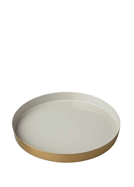 Mat Gold Cream Tray
