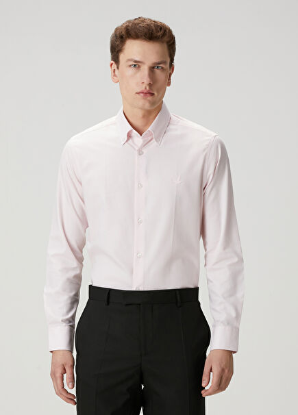 Comfort Fit Açık Pembe Gömlek