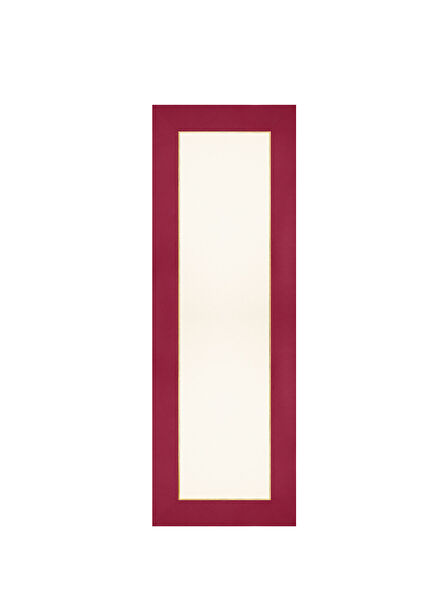 Bordeaux Whisper Maroon & Beige Fabric with Gold Embroidery Runner 150x50 cm