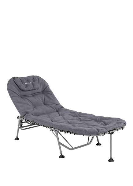 Fontana Lake Ultra Comfortable Grey Folding Sun Lounger