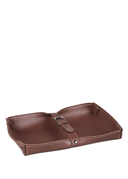 Tan Arched Decorative Service Basket