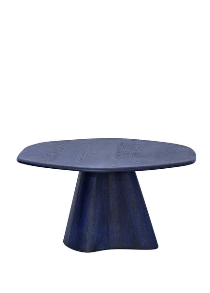 Organic Series Navy Blue Solid Wood Dining Table