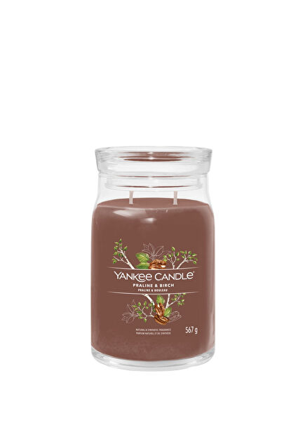 Praline and Birch Brown Large Candle