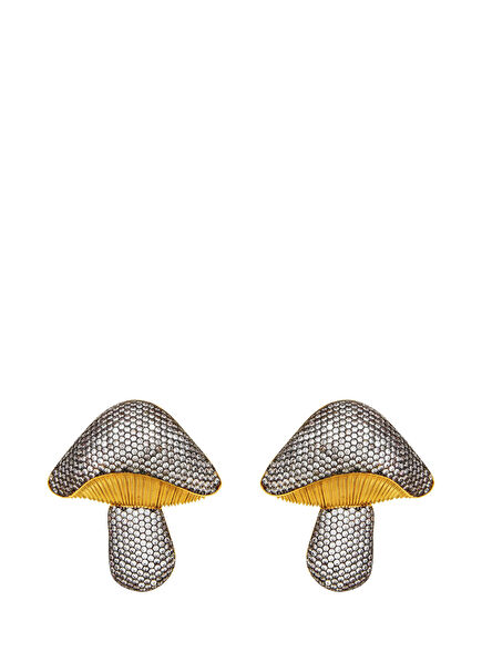 Mushroom Kadın Altın Kaplama Küpe