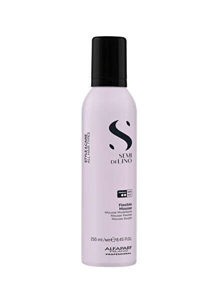 Semi Di Lino Styling Flexible Mousse Medium Hold Curl Defining Styling Mousse 250ml