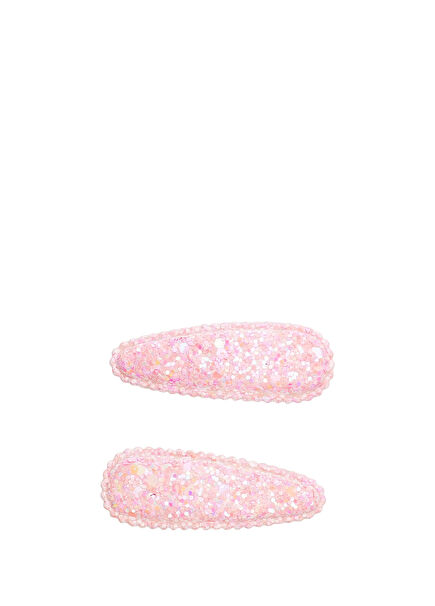 Glitter Pembe Mini Klips Kız Çocuk Toka 