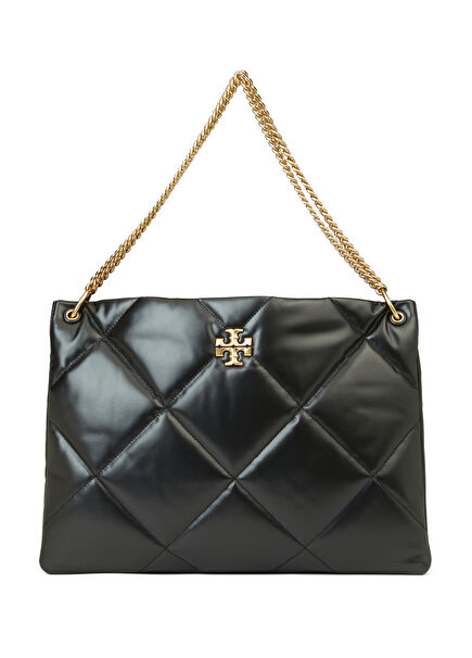 Kira Black Quilted Women's Leather Hobo