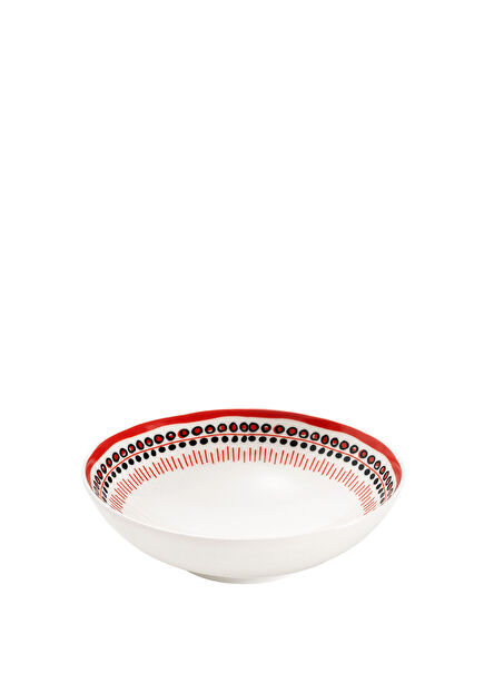 Holiday Collection Red Porcelain Bowl