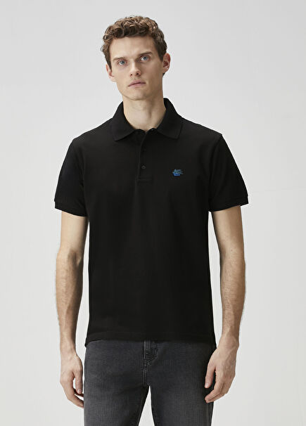 Black Polo Neck T-Shirt