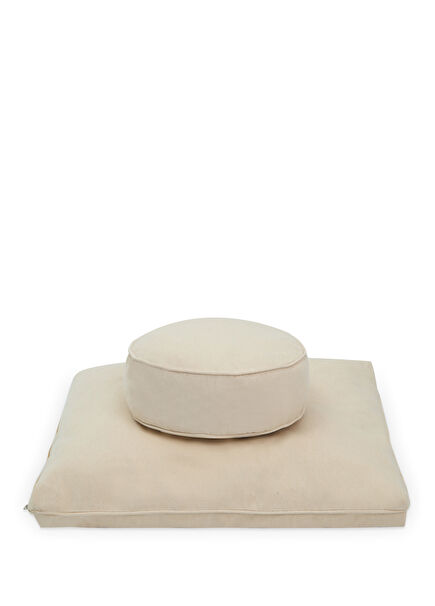 Ecru Meditation Cushion Set