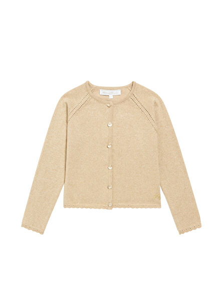 Gold Girls' Knit Cardigan