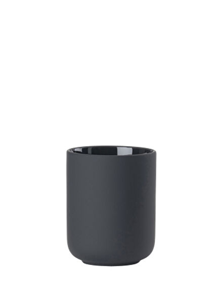 Ume Black Ceramic Toothbrush Holder
