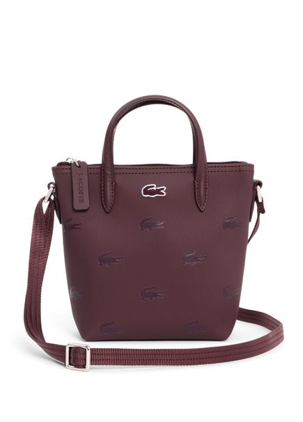 L.12.12 Bordo Desenli Kadın Mini Postacı Çantası