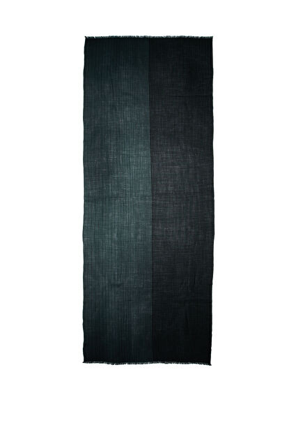 Haki Desenli Unisex Yün Şal