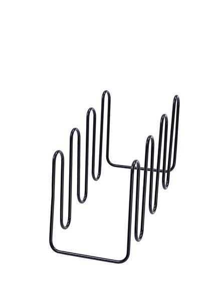 Snake Decorative Black Metal Magazine Rack