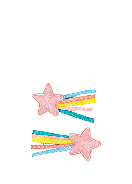 Kayan Yıldız Klipsli 2'li Kız Çocuk Toka