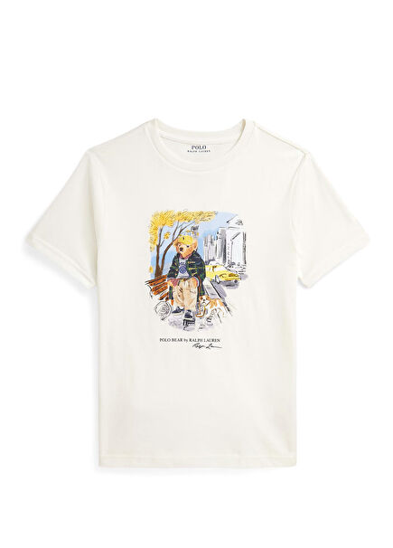 Naturel Logo Baskılı Erkek Çocuk T-shirt