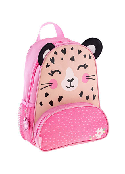Pembe Leopar Kız Çocuk Sırt Çantası