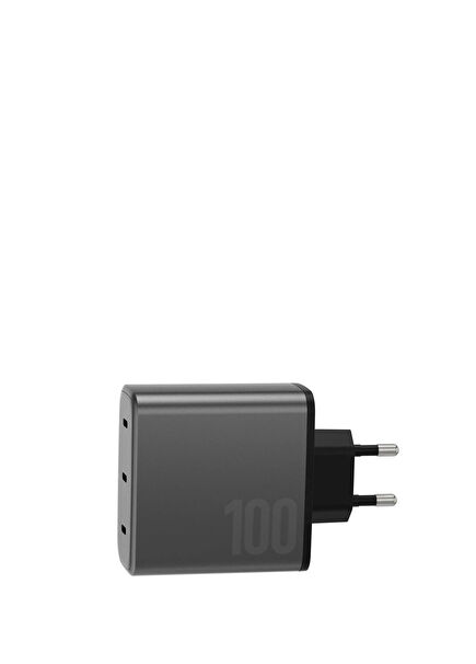 AmpCharge GaN100 PD100W Dark Grey Fast Charger