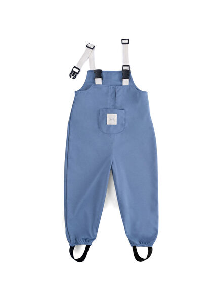Faded Blue Liquid-Proof Unisex Kids Activity Jumpsuit