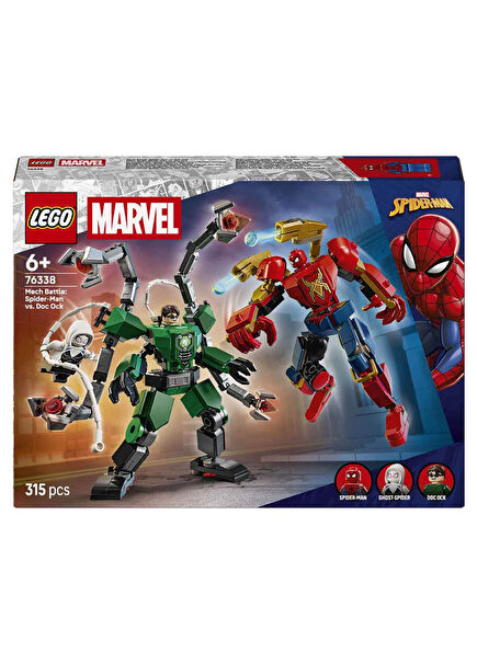 Marvel Robot Savaşı: Örümcek Adam Doktor Oktopus’a Karşı 315 Parça 6+ Yaş Yapı Oyuncağı 76338