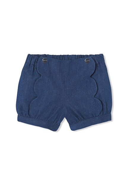Light Denim Denim Baby Girl Shorts