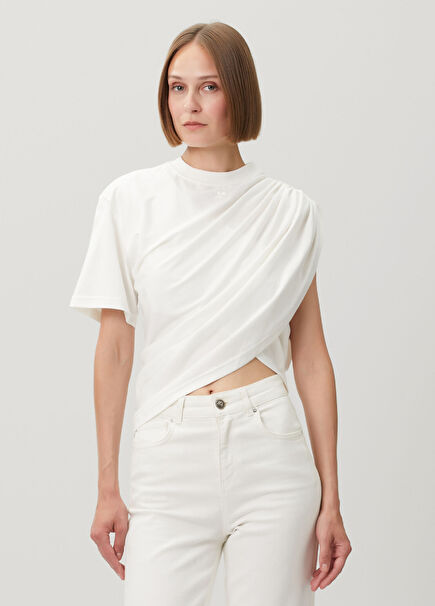 Beyaz Drapeli T-shirt