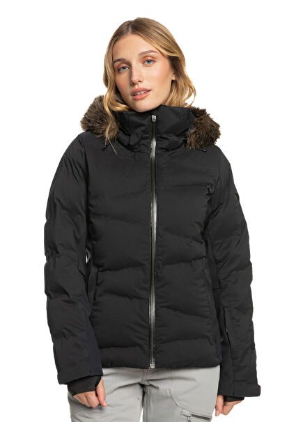 Snowstorm Siyah Kadın Kayak Snowboard Montu